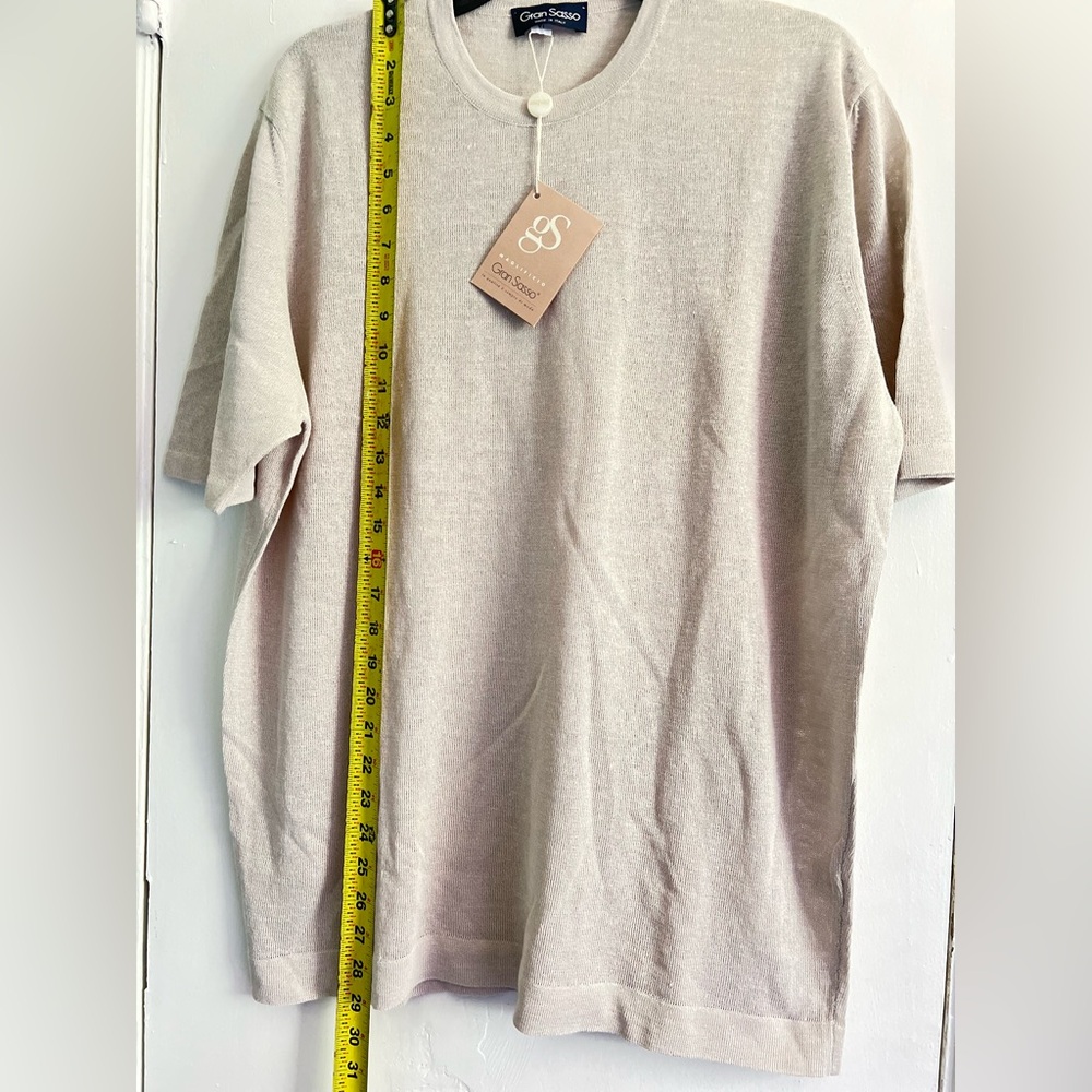 Gran Sasso Cream Short Sleeve Tee